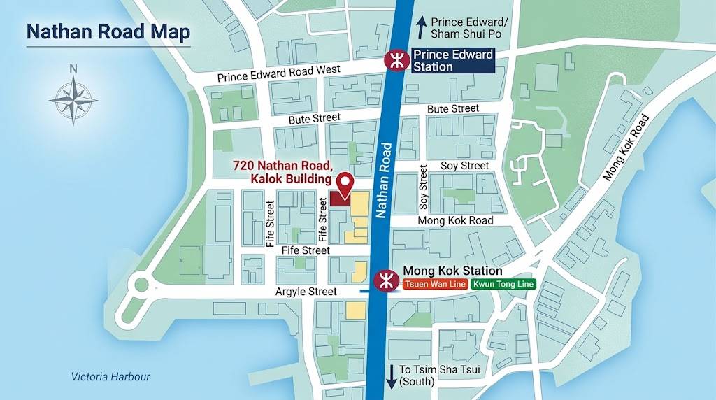 Map of 720 Nathan Road